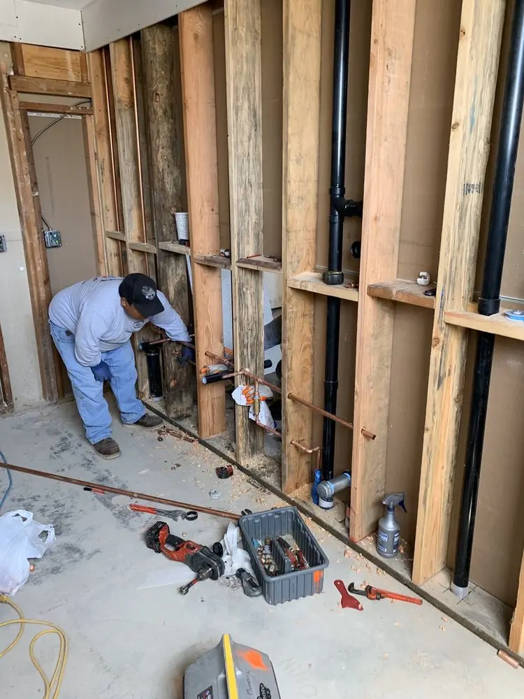 Commercial rough-in plumbing for Water Heater Replacement in Cotton Creek